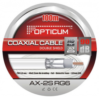 COAXIAL CABLE 2S RG6 90db 100meters