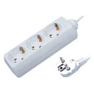 Πολύπριζο 3 Θέσεων 3m Λευκό KF03