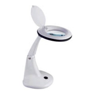 Μεγεθυντικός Φακός Επιτραπέζιος (5x) + Καπάκι 12W Μαύρο 2012B-2F