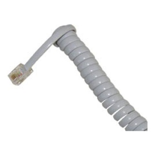 Τηλεφωνικό Καλώδιο Σπιράλ 4P4C 1.5m Γκρι T205-44 (208) KGD