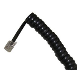 Τηλεφωνικό Καλώδιο Σπιράλ 4P4C 1.5m Μαύρο T205-44 (208) KGD