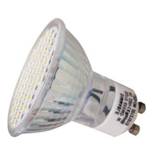 Λάμπα LED GU10 3.3W 60Leds 120° CW