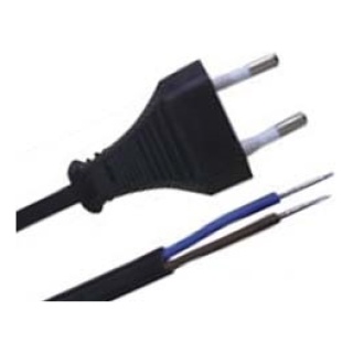 Καλώδιο Τροφοδοσίας 2x0.75mm 5m Διπολικό Μαύρο YUN