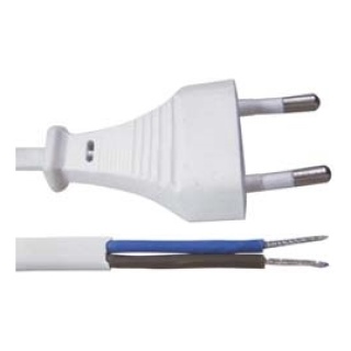 Καλώδιο Τροφοδοσίας 2x0.50mm 1.5m Διπολικό Λευκό YUN