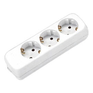 Πολύπριζο 3 Θέσεων Χωρίς Καλώδιο Λευκό GES-035