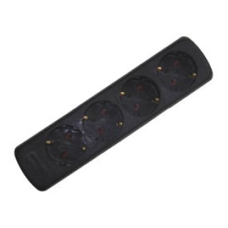 Πολύπριζο 4 Θέσεων Χωρίς Καλώδιο Μαύρο GES-036