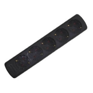 Πολύπριζο 5 Θέσεων Χωρίς Καλώδιο Μαύρο GES-037