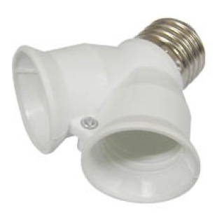 Ντουί Adaptor από E27 σε 2xE27 FRH