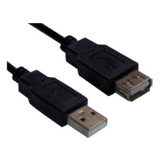 Καλώδιο USB 2.0 AM/AF Προέκταση 0.8m CMP LNC
